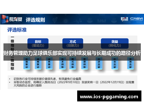 财务管理助力足球俱乐部实现可持续发展与长期成功的路径分析